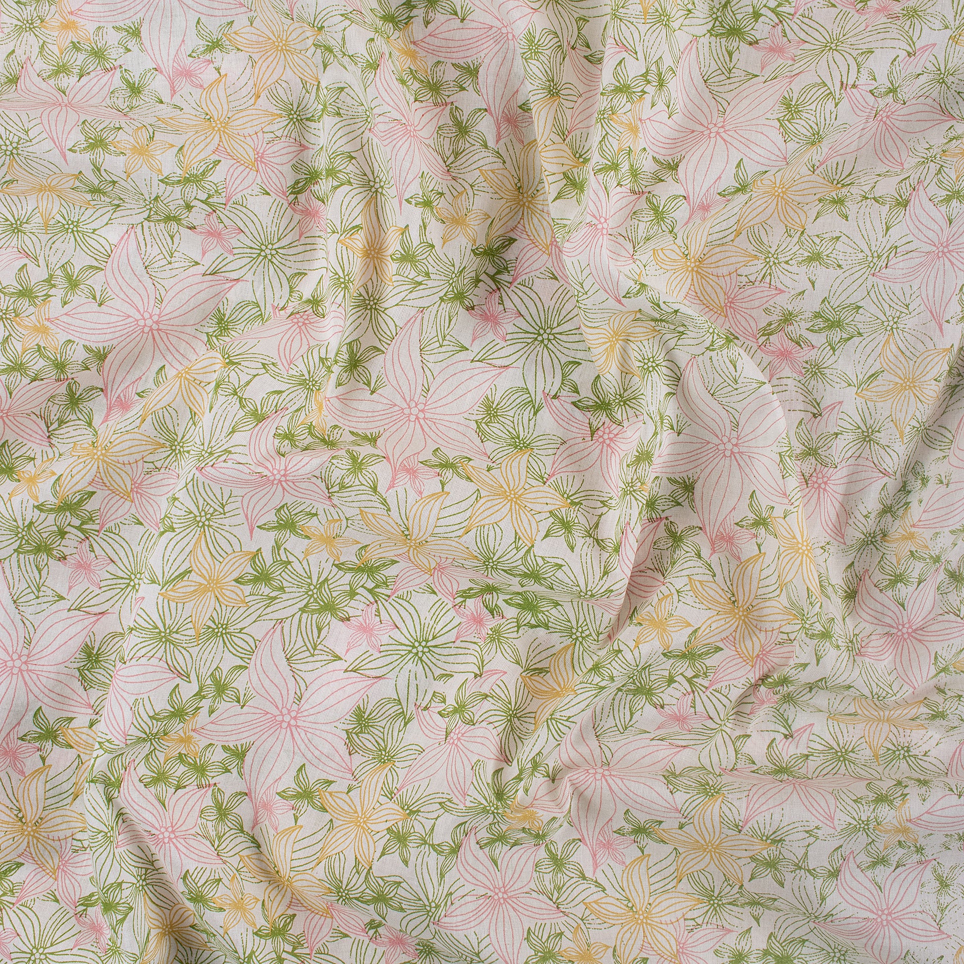 Floral Printed Jaipur Fabric