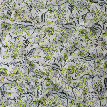 Floral Printed Pure Cotton Fabric