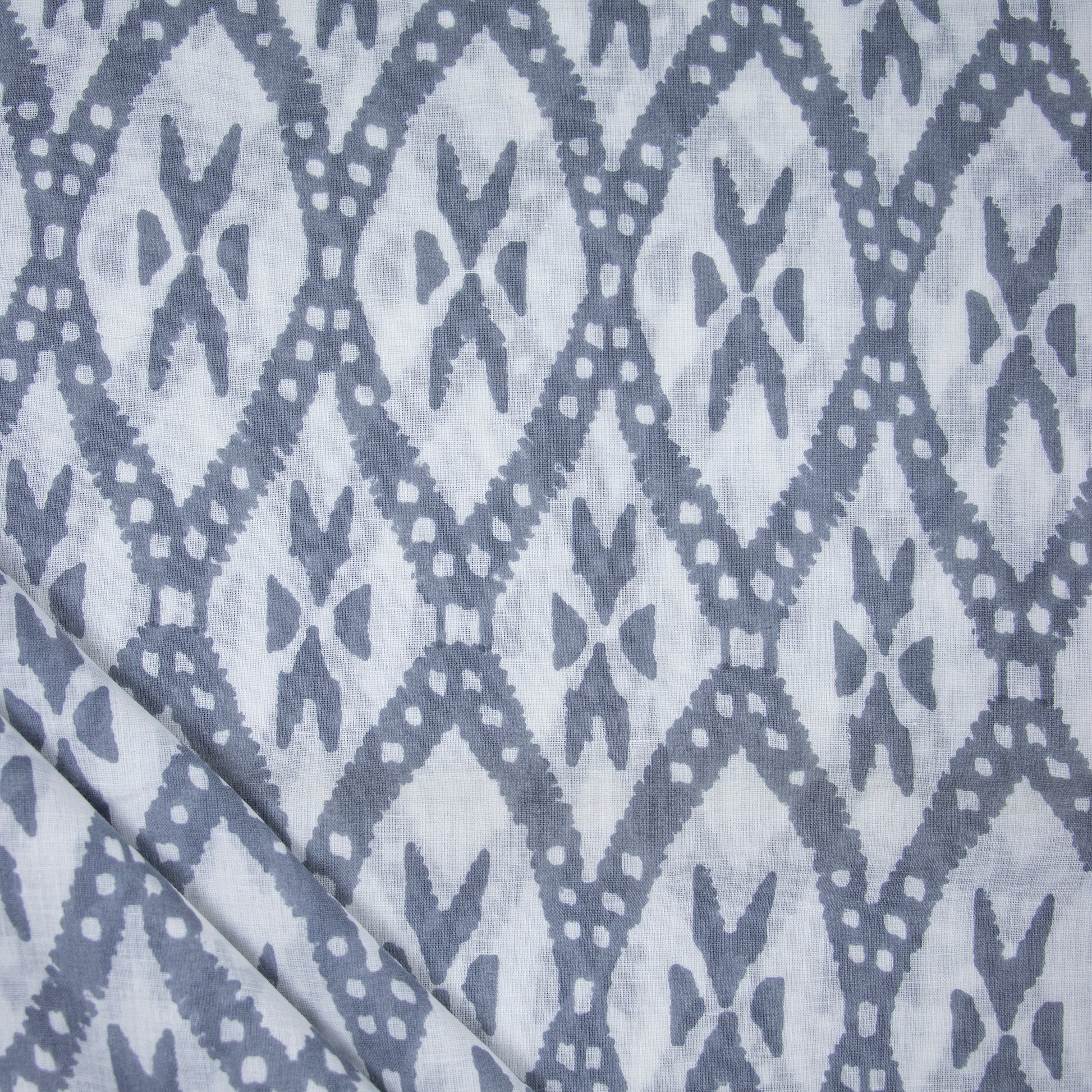 Unique Premium 100% Cotton Indian Hand Block Print White Sarong