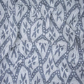 Online Grey Ikat Hand Block Print Fabric