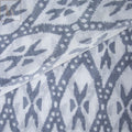 Online Grey Ikat Hand Block Print Fabric