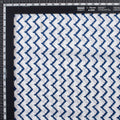 Zig Zag Jaipuri Block Print Fabric