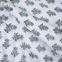 Sanganeri Floral Block Print Cotton Silk Fabric Online