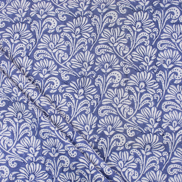 Purple Floral Printed Best Cotton Fabric