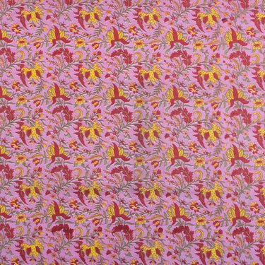 Floral Handmade Block Print Cotton Fabric Online