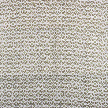 Hand Block Printed Organic Cotton Fabric For Dress