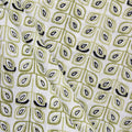 Soft Grey Hand Block Printed Cotton Silk Fabric Online