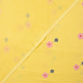 Yellow Self Print Fabric