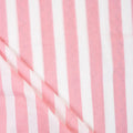Pink Striped Printed Cotton Fabric