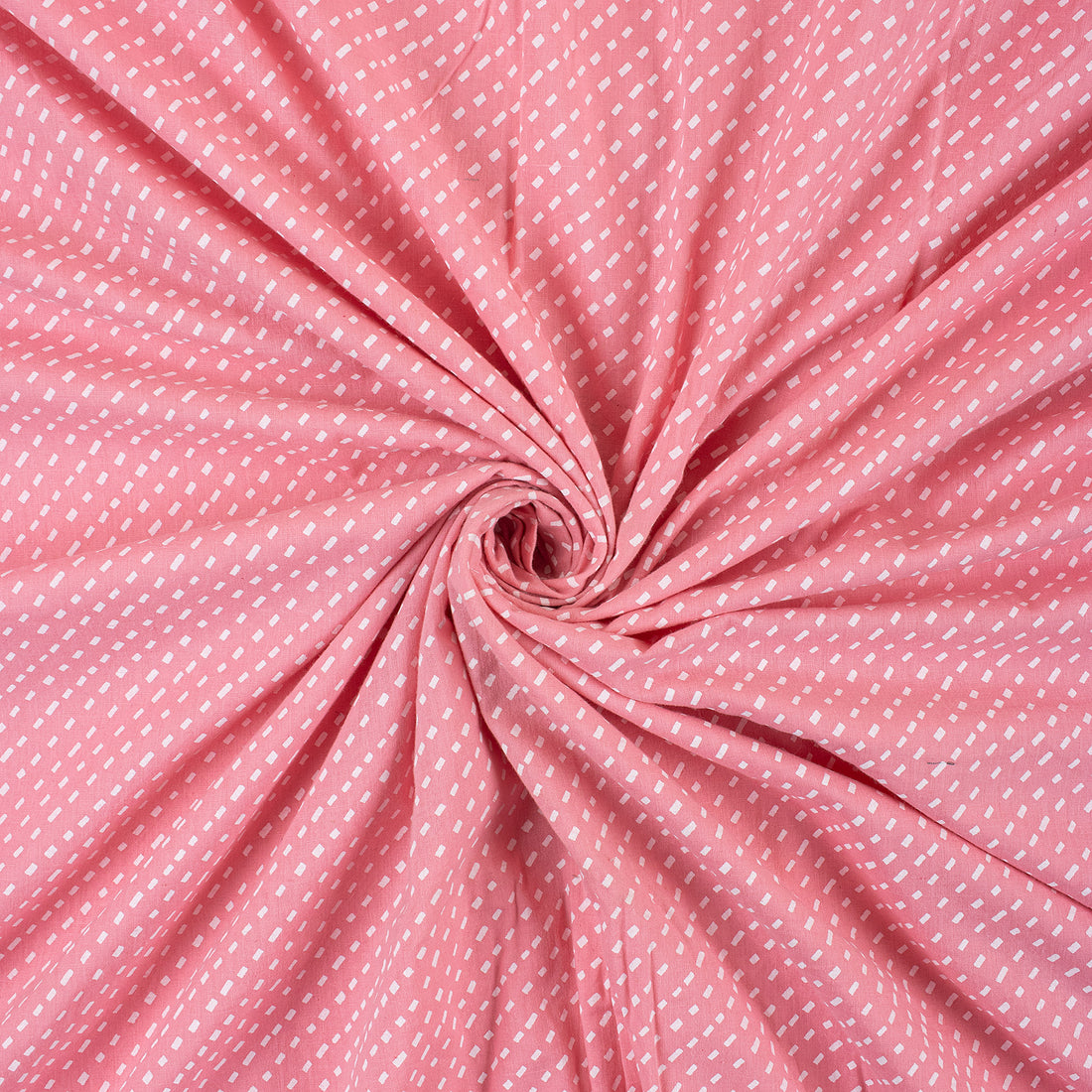 Polka Dots Cotton Block Print Fabric