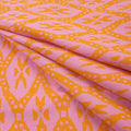 Ikat Printed Pure Cotton Fabric Cloth