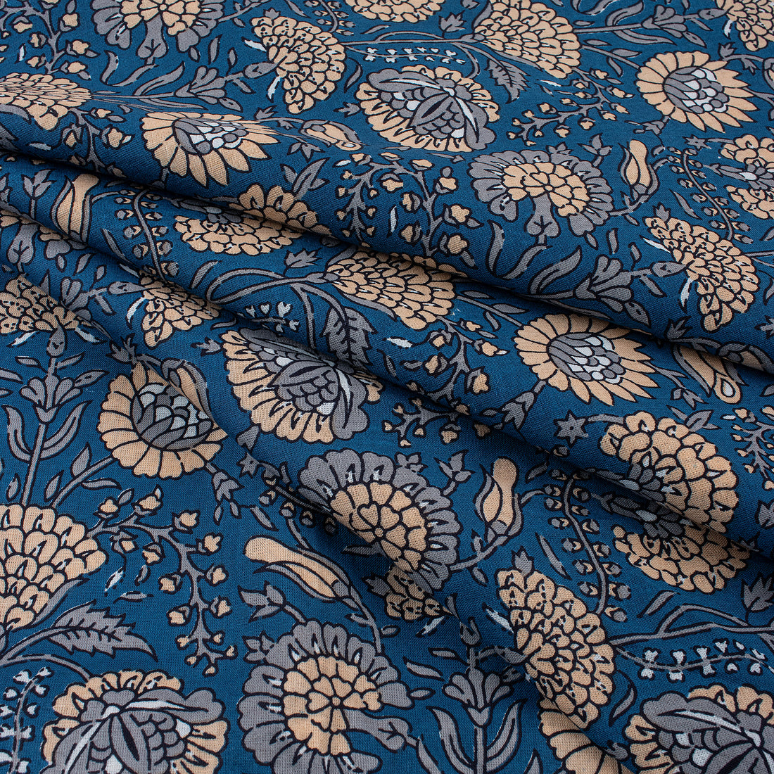 Handmade Printed Cotton Ethnic Fabric