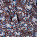 Sky Blue Floral Cotton Fabric