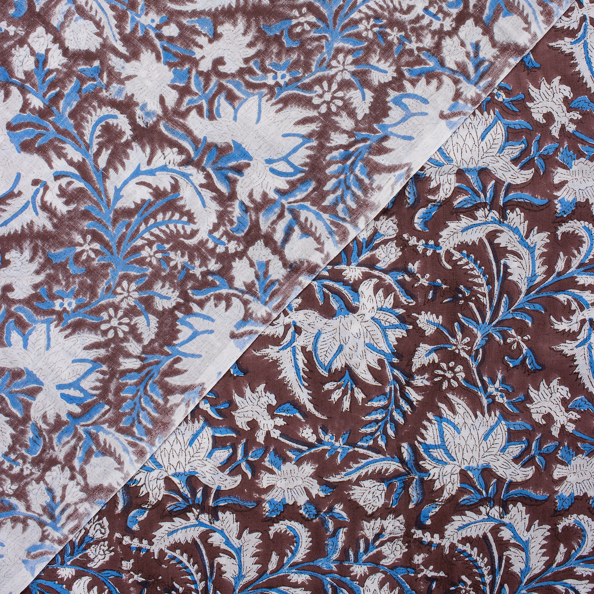 Sky Blue Floral Cotton Fabric