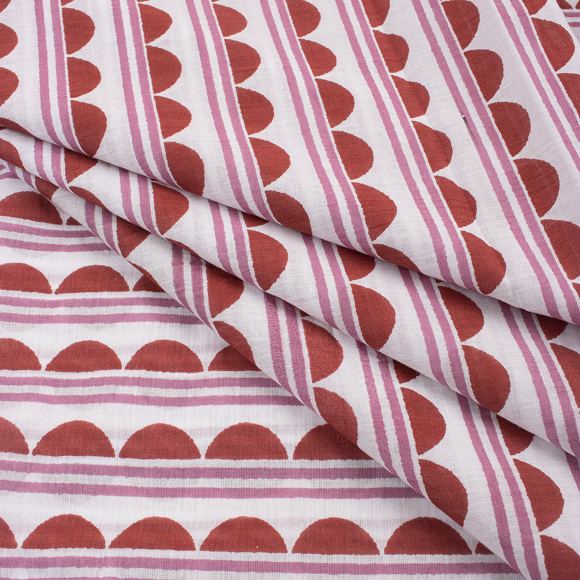 Maroon Organic Cotton Fabric