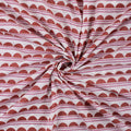 Maroon Organic Cotton Fabric