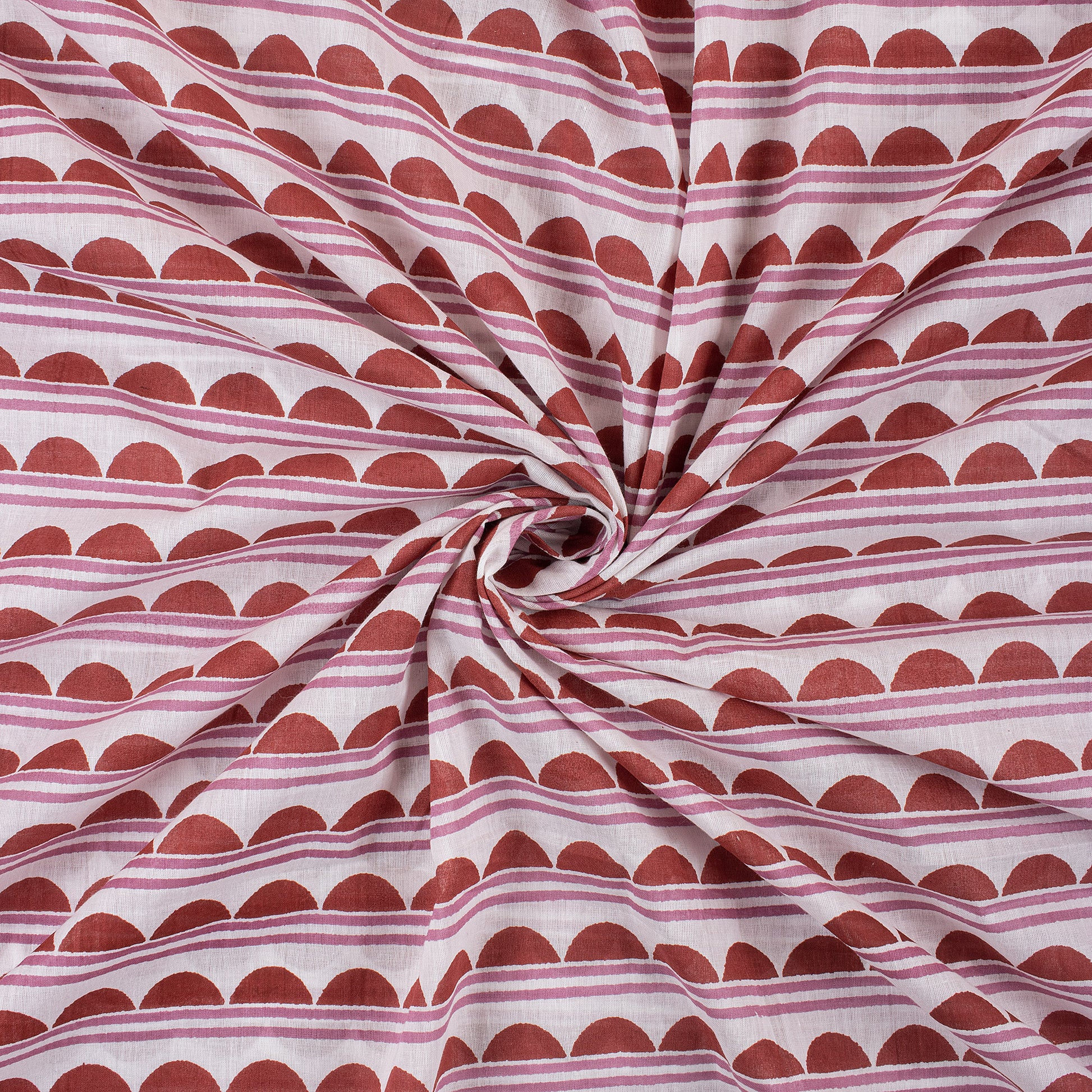 Maroon Organic Cotton Fabric