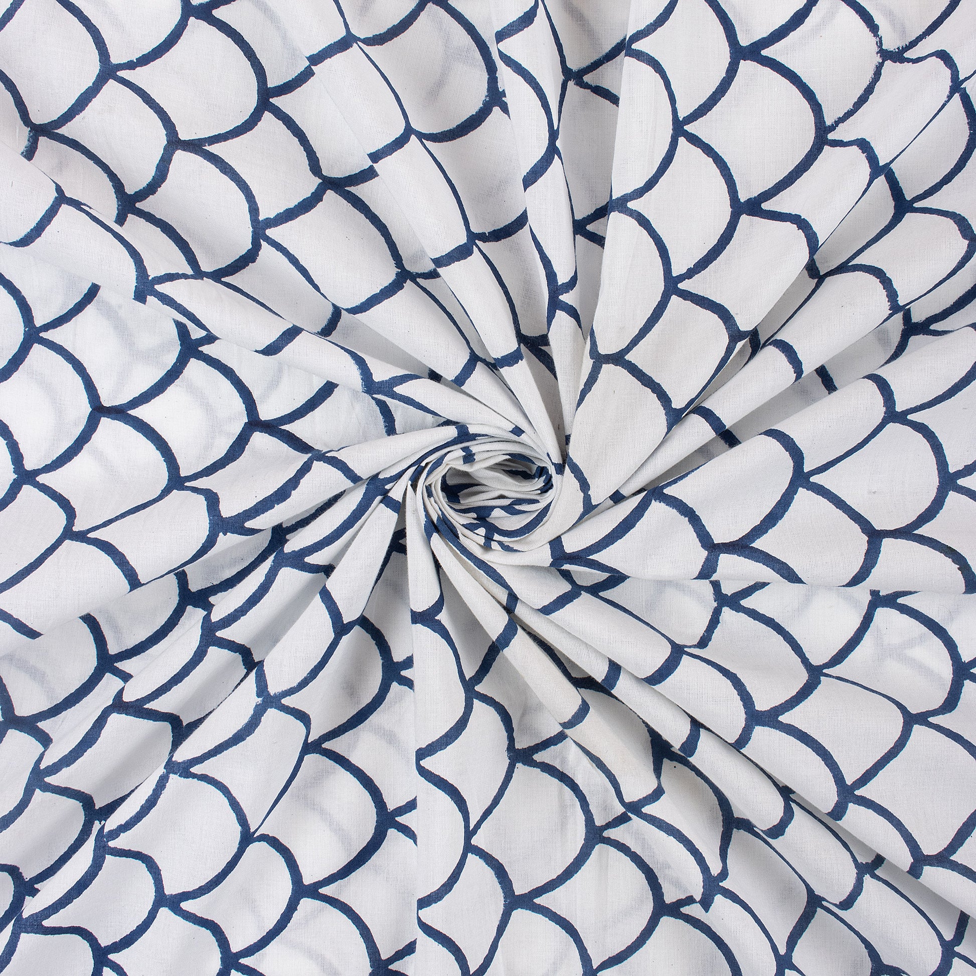 Geometrical Cotton Running Fabric