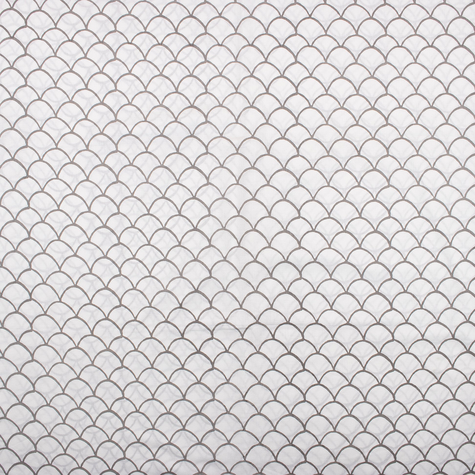 Grey Block Print Fabric Geometrical Online
