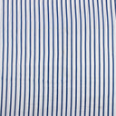 Blue Striped Cotton Hand Block Print Fabric