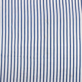 Blue Striped Cotton Hand Block Print Fabric