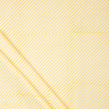 Yellow Striped Print Soft Cotton Fabric