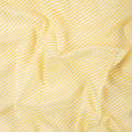 Yellow Striped Print Soft Cotton Fabric