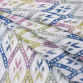 Rainbow Ikat Hand Block Print Fabric