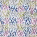 Rainbow Ikat Hand Block Print Fabric