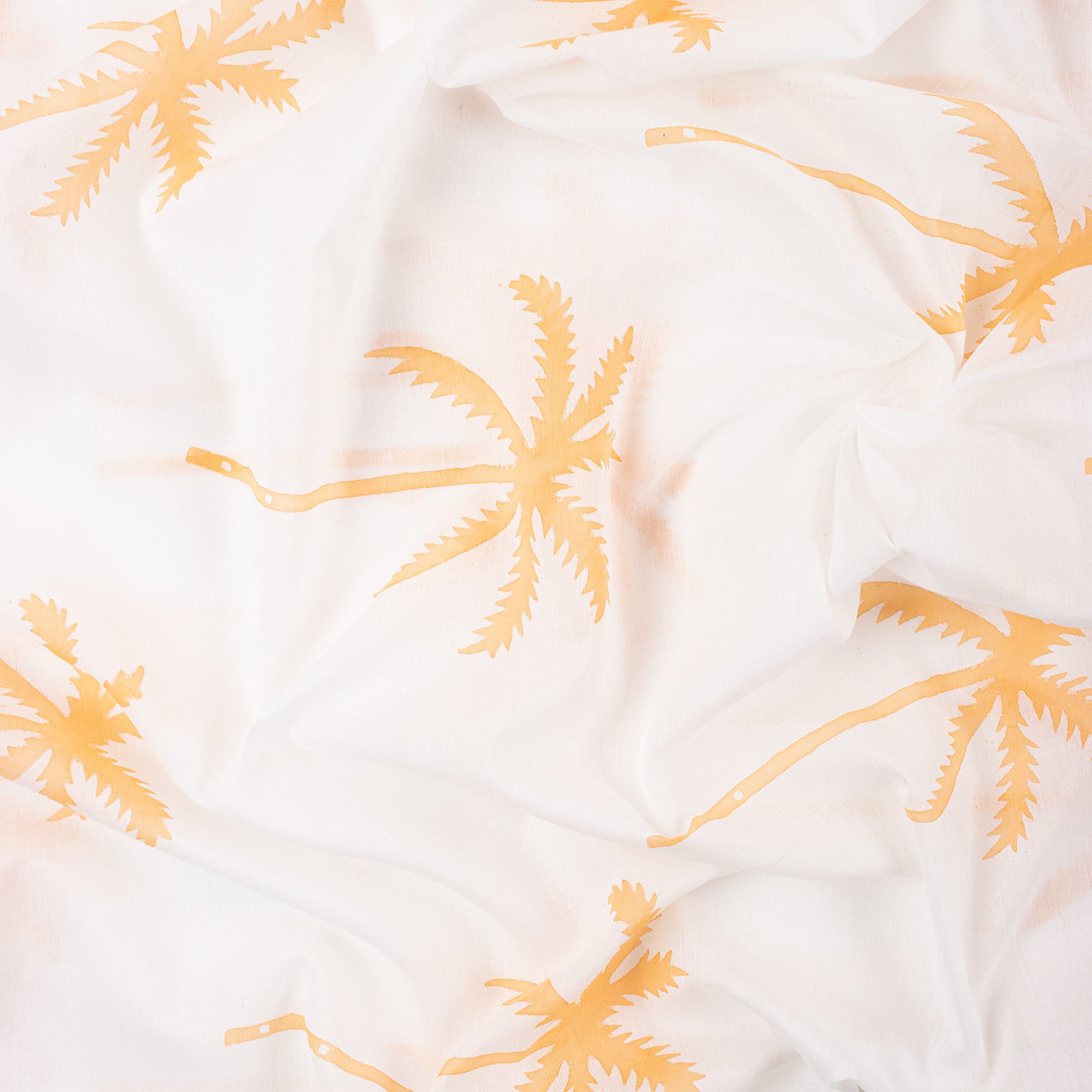 Palm Tree Block Print Fabric