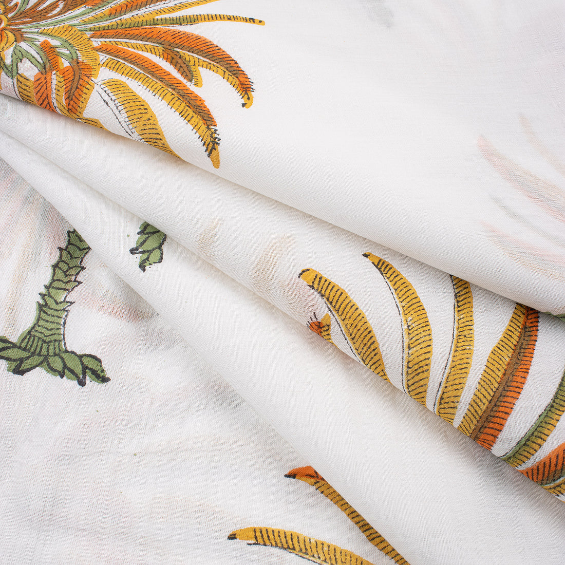 Palm Tree Print Jaipur Cotton Material