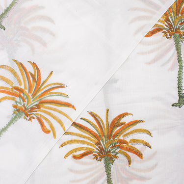 Palm Tree Print Jaipur Cotton Material