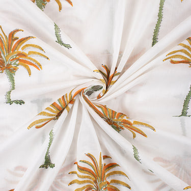 Palm Tree Print Jaipur Cotton Material