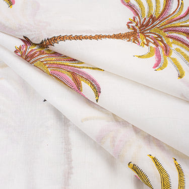 Palm Tree Jaipur Block Print Fabric