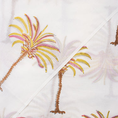 Palm Tree Jaipur Block Print Fabric