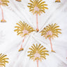 Palm Tree Hand Block Printing Pure Cotton Fabric Online