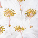 Palm Tree Hand Block Printing Pure Cotton Fabric Online