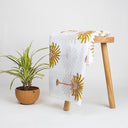 Palm Tree Hand Block Printing Pure Cotton Fabric Online