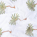 Palm Tree Indian Block Print Pure Cotton Fabric For Dress Material