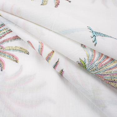 Palm Tree Printed Cotton Fabric