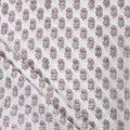 Soft Floral Cotton Block Print Fabric