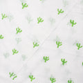 Green Cactus Print Soft Cotton Fabric