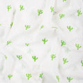 Green Cactus Print Soft Cotton Fabric