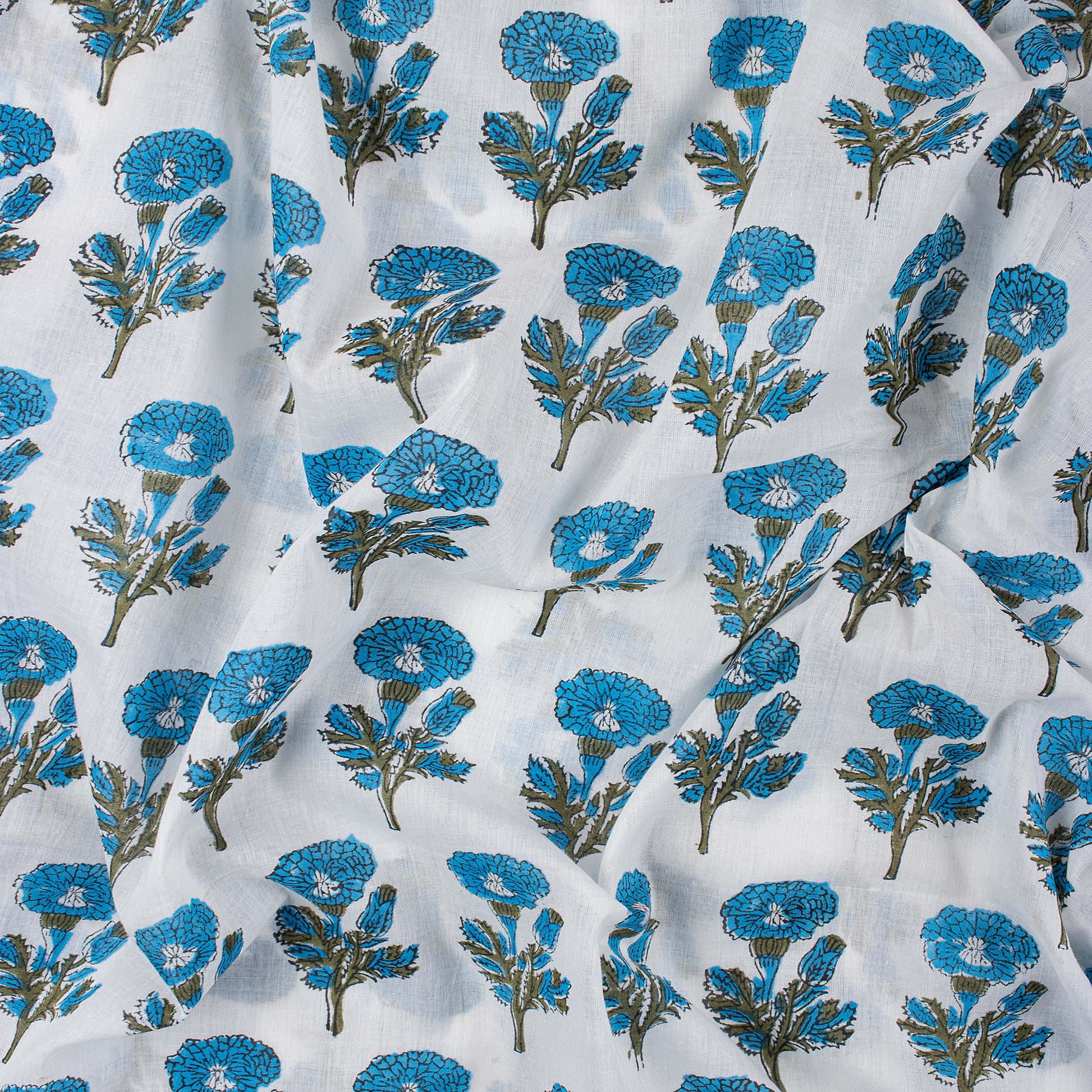 Boota Floral Print Cotton Modal Fabric