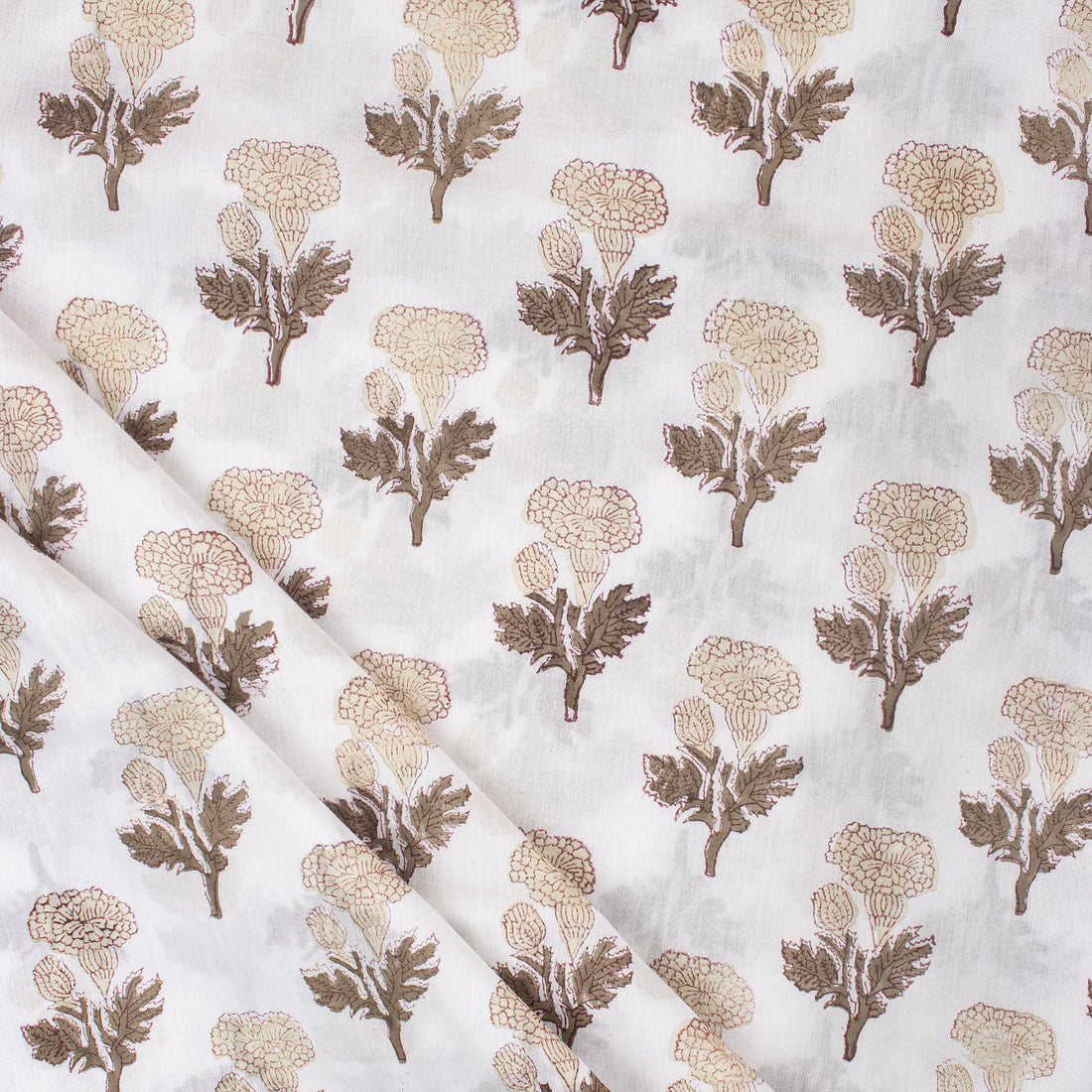 Boota Floral Print Cotton Running Fabric