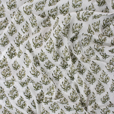 Latest Hand Block Floral Soft Cotton Fabric