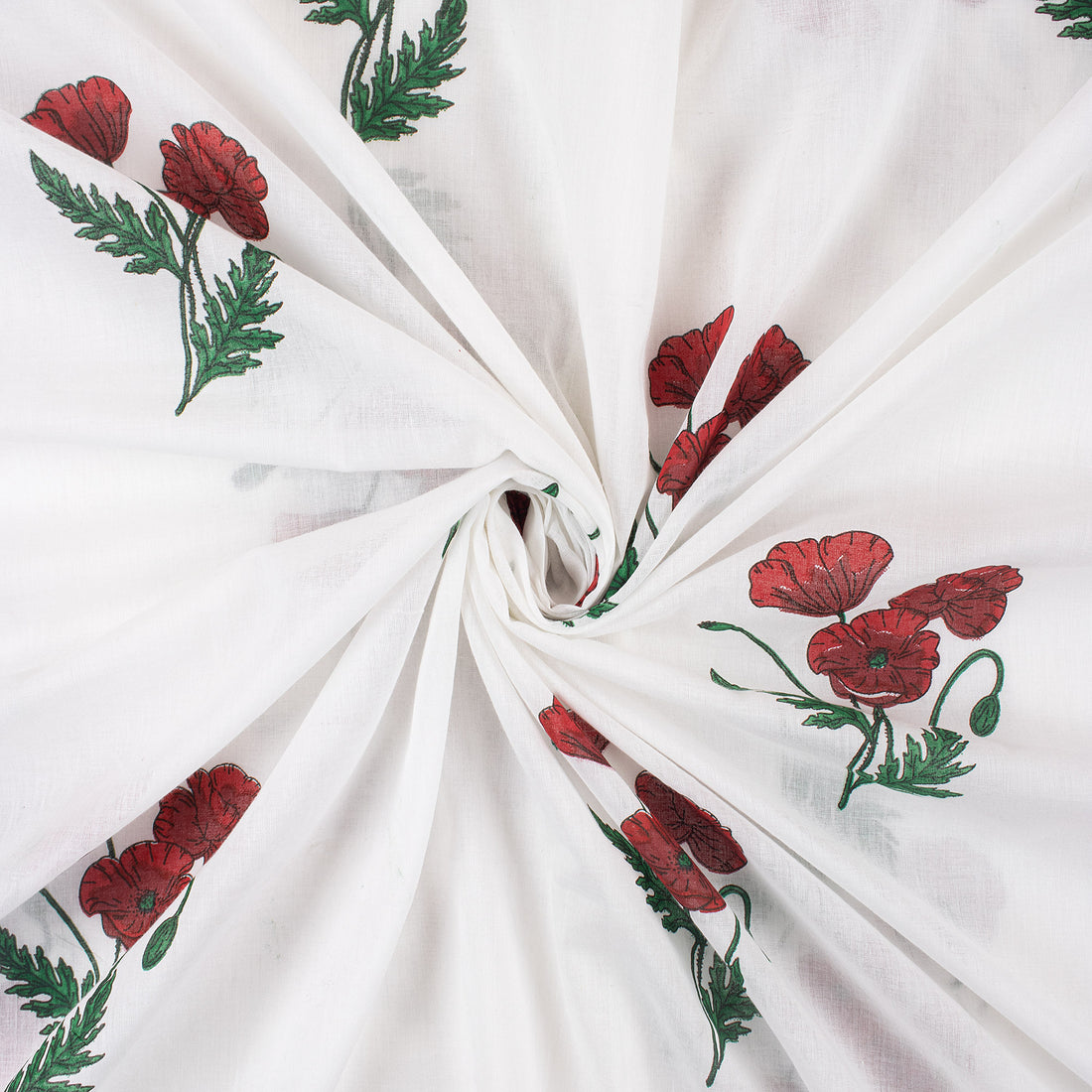 Beautiful Floral Print Cotton Jaipur Fabric
