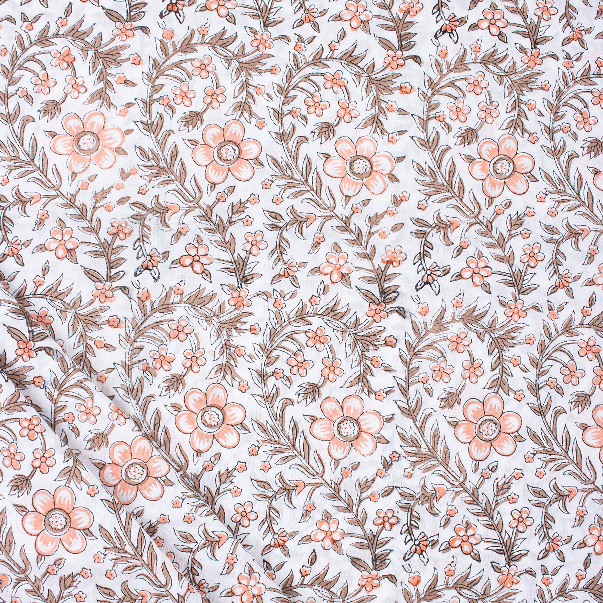 Floral Block Print Fabric