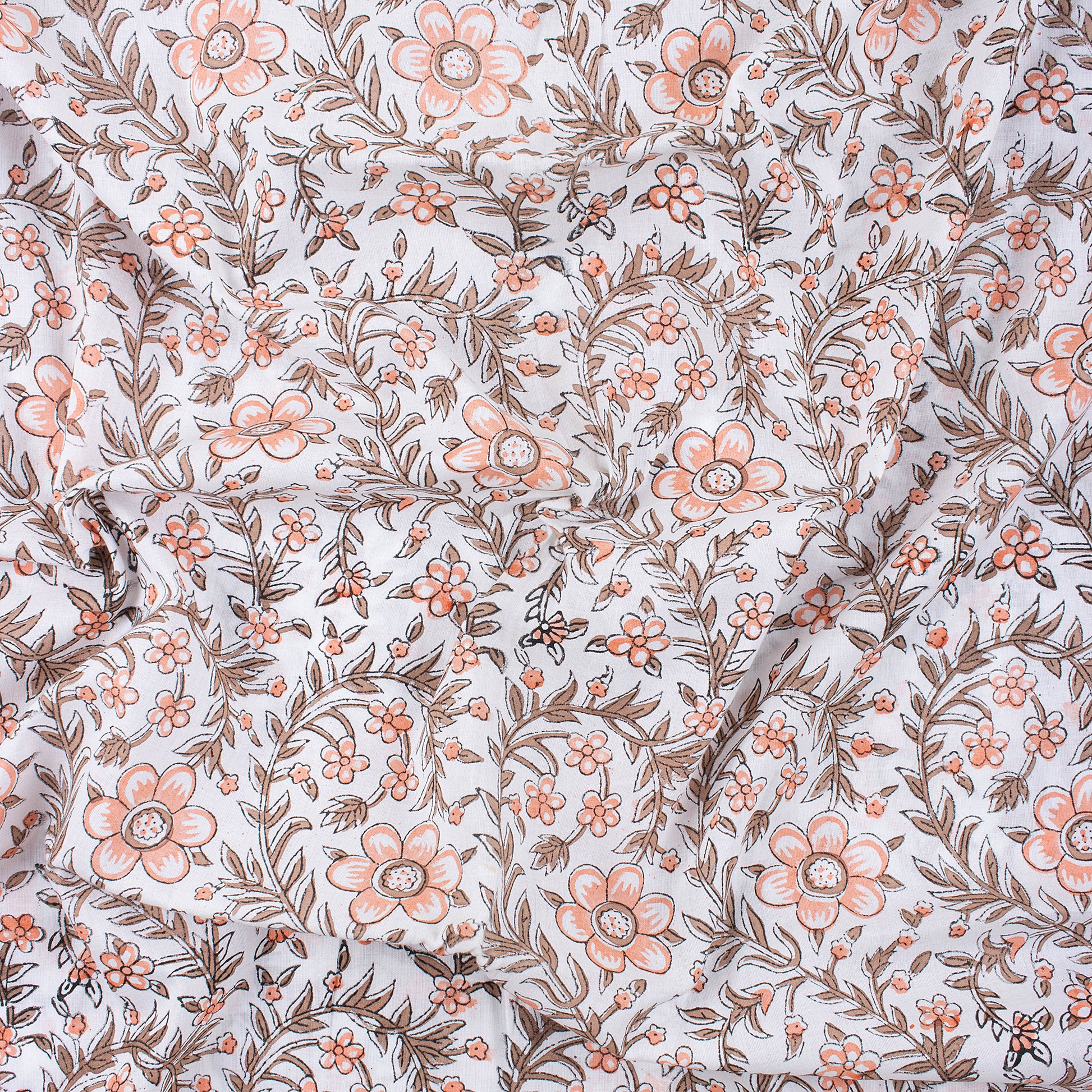 Floral Block Print Fabric