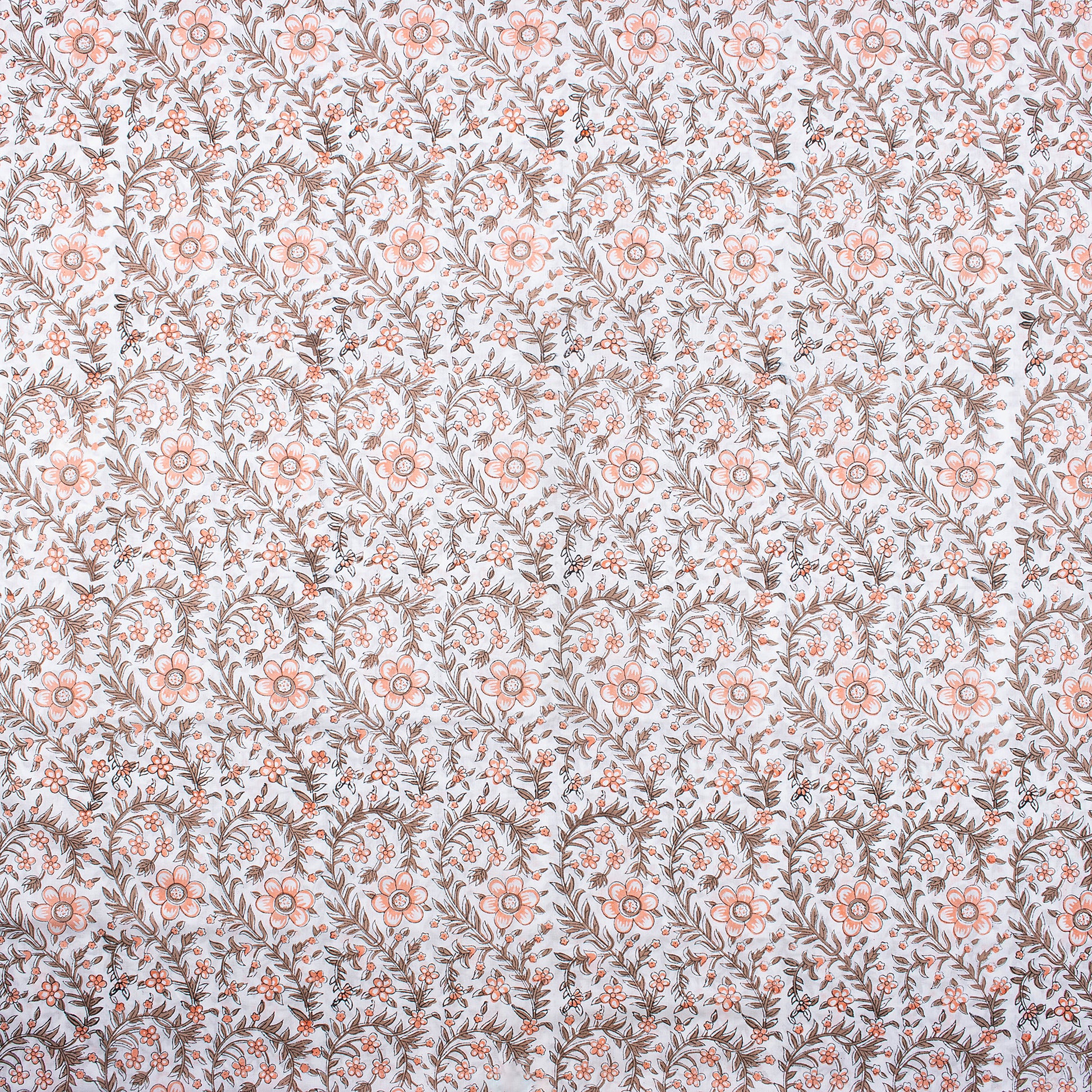 Floral Block Print Fabric